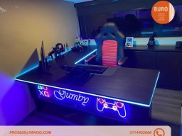 ESCRITORIOS DE VIDRIO EN L